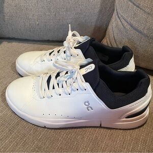 On Running Men's White and Navy Sneakers